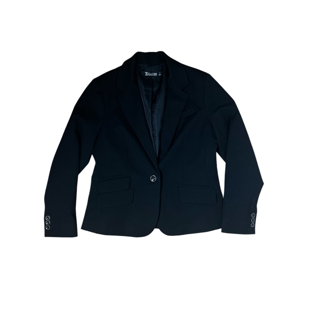 New York & Co. 7th Avenue Design Studio Elegant Black Womens Sz 12 Blazer (8-19)